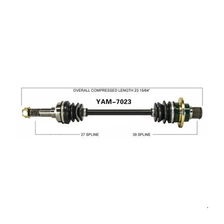 Wide Open OE Replacement CV Axle for YAM REAR L YXR45F/YXR66F/700F RHINO YAM-7023